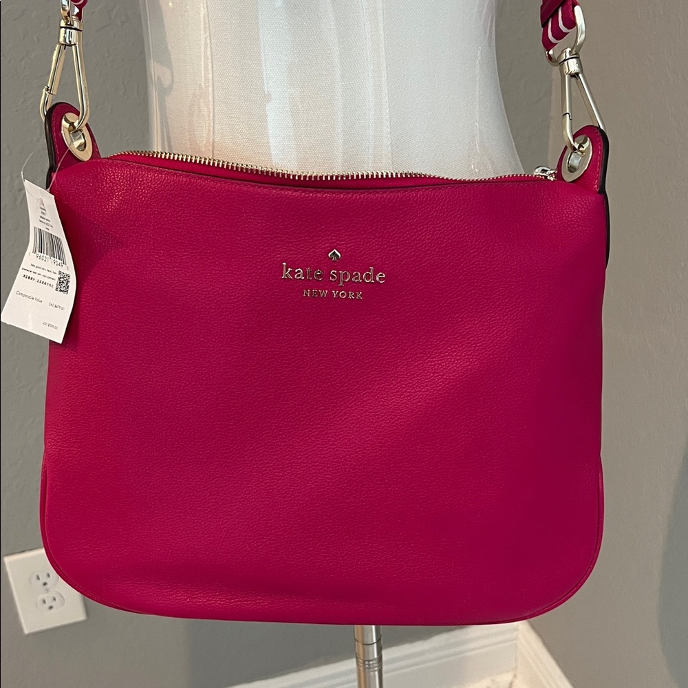 KATE SPADE NEW YORK Hot Festive Pink ROSIE Crossbody LEATHER NWT